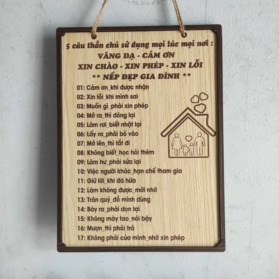 <p>quy tắc gia đình </p>