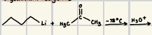 <p>How do orgolithium reagents react with ketones?</p>