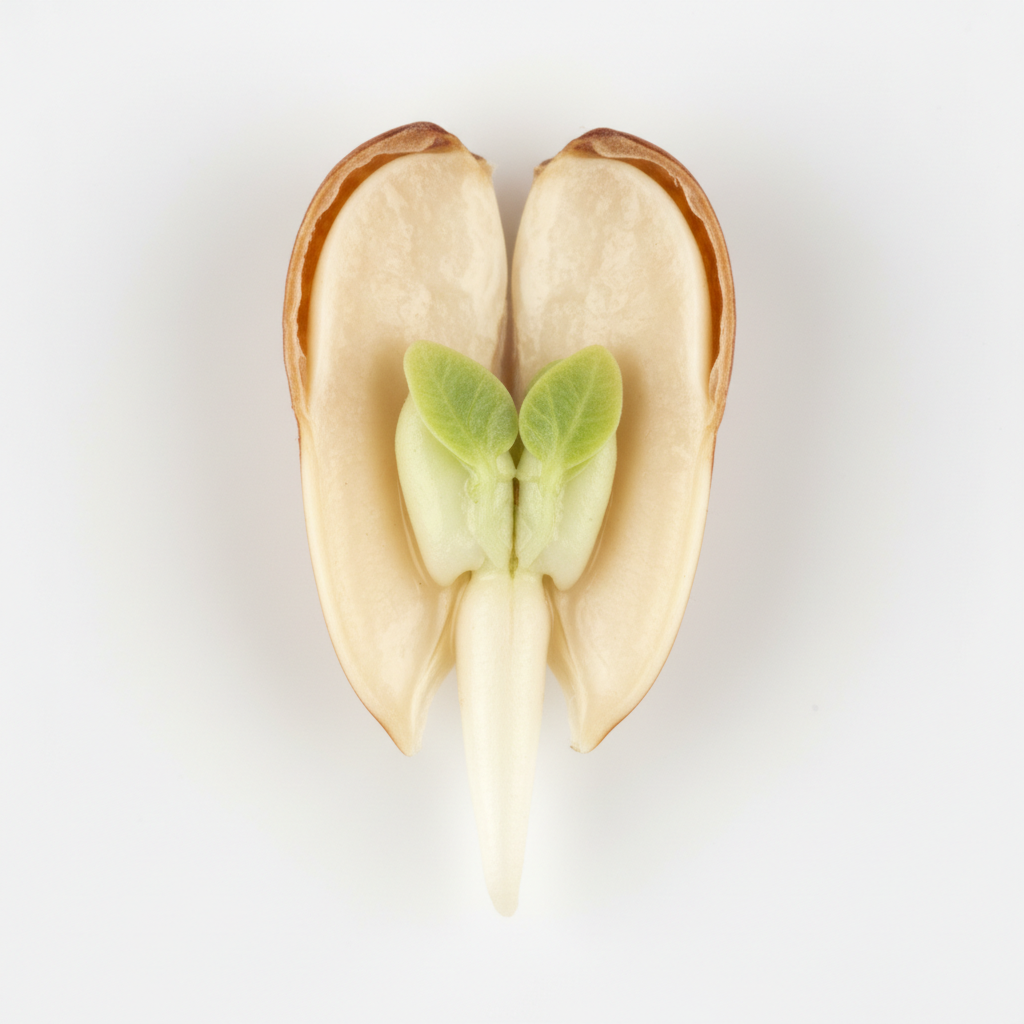 <p>The beginning of a new offspring that is found inside a seed.</p>