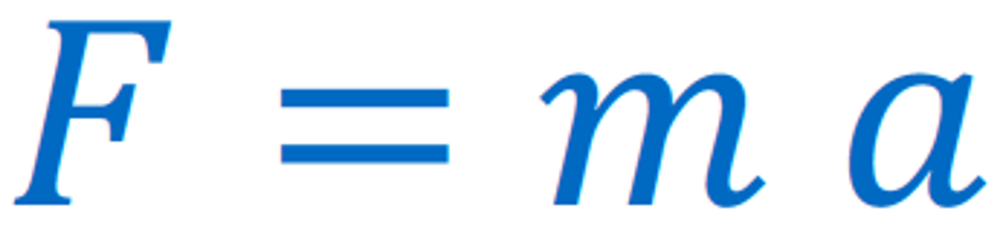 <p>Any acceleration is the result a net force > 0</p><p>F= ma</p><p>https://www.khanacademy.org/science/ap-physics-1/ap-forces-newtons-laws/newtons-second-law-ap/v/newton-s-second-law-of-motion</p>