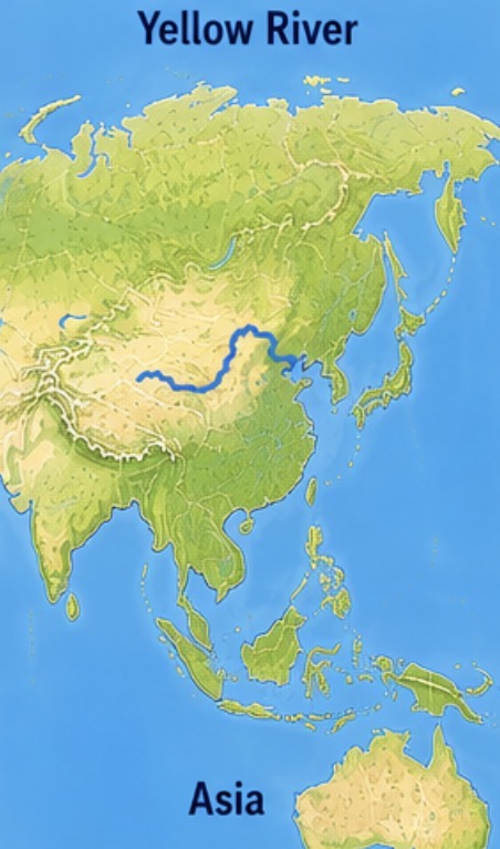 <p>Yellow river, Asia</p>