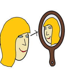 <p>to look at, watch</p>