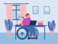 <p>A person who is experiencing a difference in their physical or mental abilities</p>