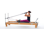 <p><strong>Setup</strong></p><ul><li><p>Starting in Chest Expansion position (page 68), arms straight and forward, in line with straps, palms facing up.</p></li><li><p>Resistance: light to medium | <strong>Springs: 1B or 1R</strong></p></li></ul><p><strong>Movement</strong></p><ul><li><p>Exhale: Bend arms</p></li><li><p>Inhale: Straighten arms, return to start position</p></li></ul><p><strong>Muscle Focus</strong></p><ul><li><p>Elbow flexors</p></li><li><p>Shoulder flexors</p></li><li><p>Scapular stabilizers</p></li><li><p>Spinal extensors</p></li></ul><p><strong>Objectives</strong></p><ul><li><p>Elbow flexor strength</p></li><li><p>Shoulder flexor control</p></li><li><p>Scapular stabilization</p></li><li><p>Trunk stabilization</p></li></ul><p><strong>Cues</strong></p><ul><li><p>Keep trunk upright and stable</p></li><li><p>Keep upper arms in line with straps</p></li><li><p>Straighten elbows completely following each repetition</p></li><li><p>Maintain neutral position of wrists</p></li></ul><p></p>