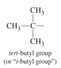 <p>4 carbons, C (CH<sub>3</sub>)<sub>3</sub></p>