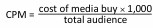<p>Each medium under consideration in a media plan must be evaluated for the efficiency with which it performs. </p><p>• A common measure of media efficiency is</p><p>• can be used to compare the relative efficiency of two media choices within a media class or between media classes</p>