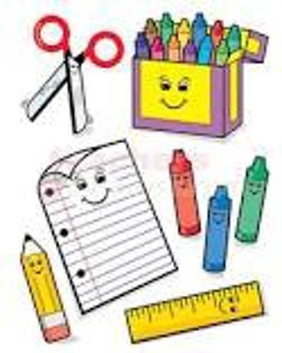 <p>los materiales escolares</p>