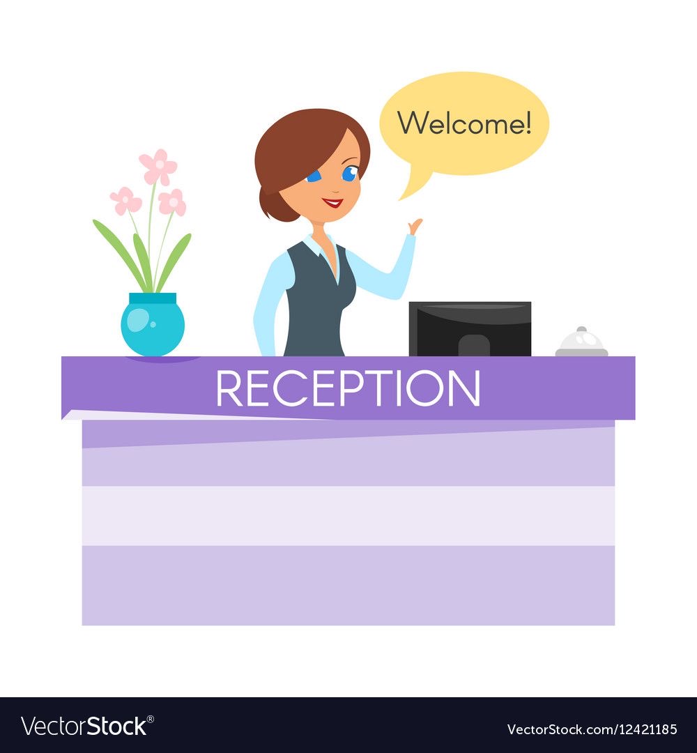 <p><span><span>Please ask the lady at the </span><strong><span>reception</span></strong><span> for the room key."</span></span></p>