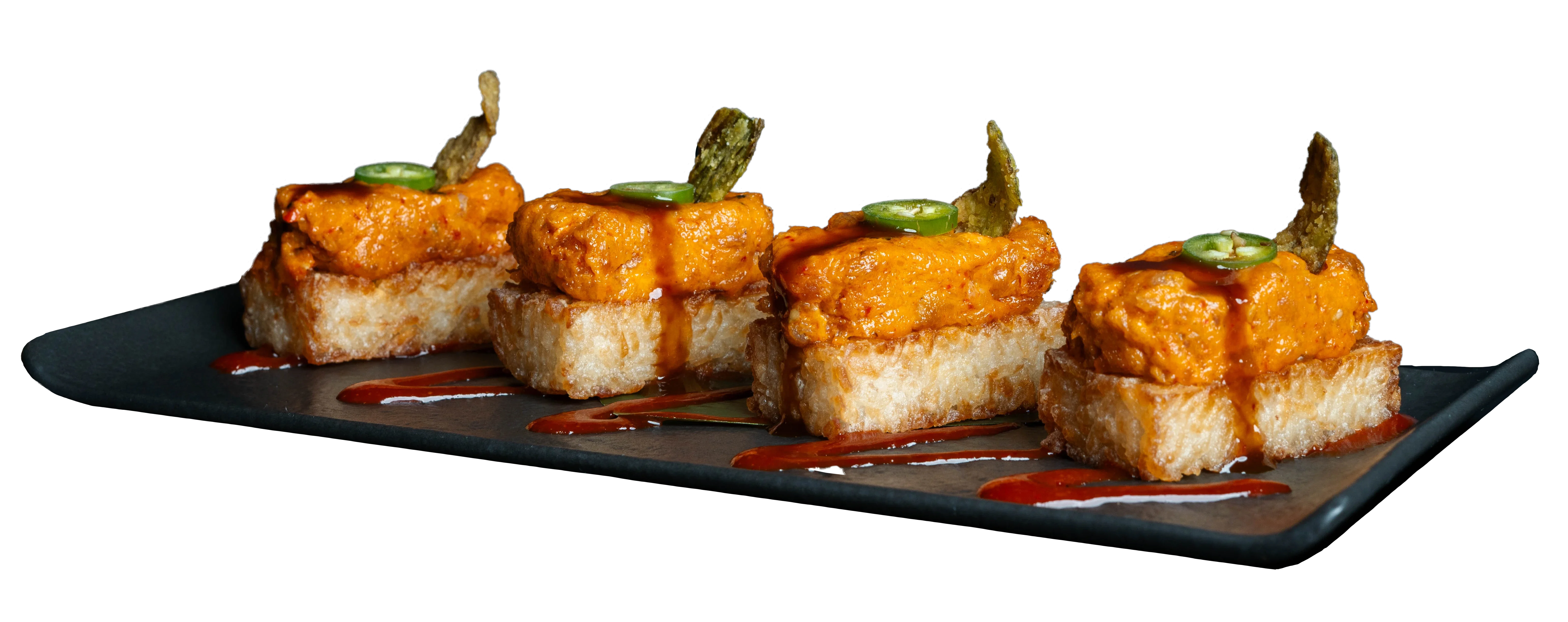 <p>SPICY TUNA CRISPY RICE</p>