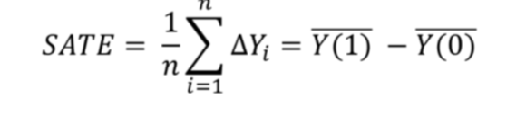 <p>where the line over means sample average</p>