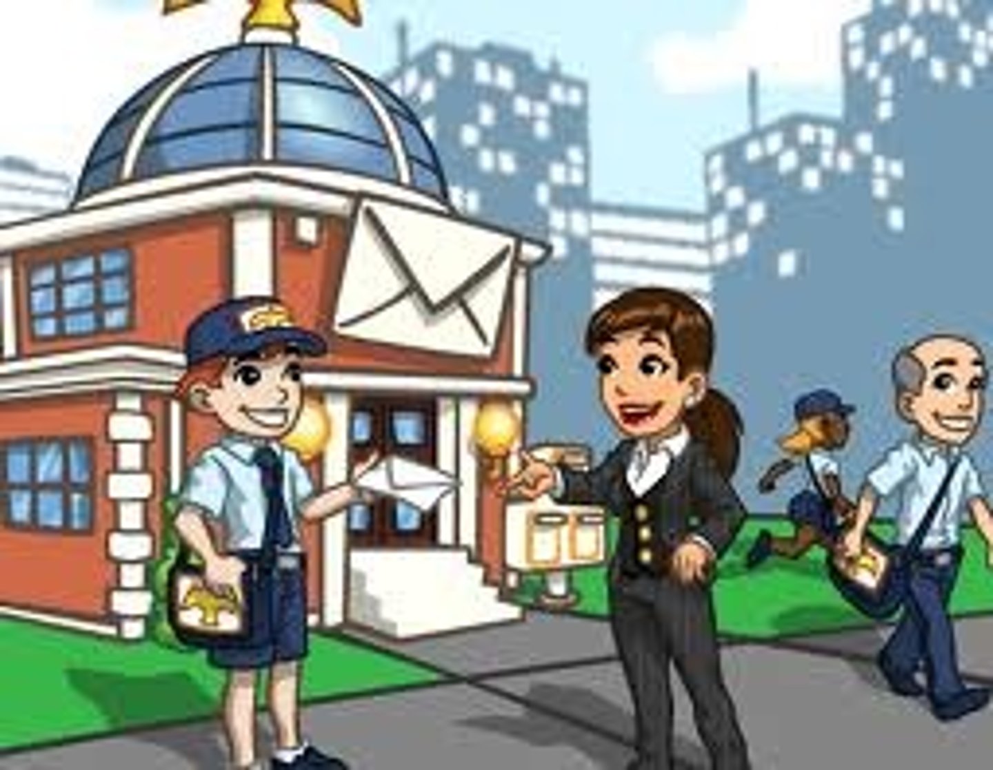 <p>bưu điện</p><p>Ex: I need to go to the______ in order to receive my goods.</p>