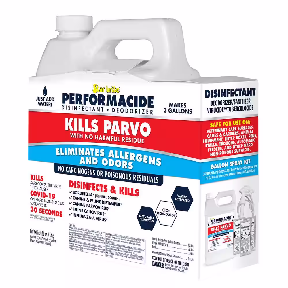 <p>1:32 bleach solution</p>