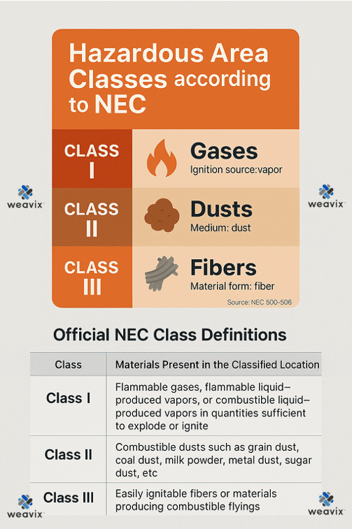 <p> an area classification standard used in industrial and hazardous environments. In other terms a certified device is engineered with specific features to prevent it from becoming an ignition source, even during an accidental release of flammable materials.</p>