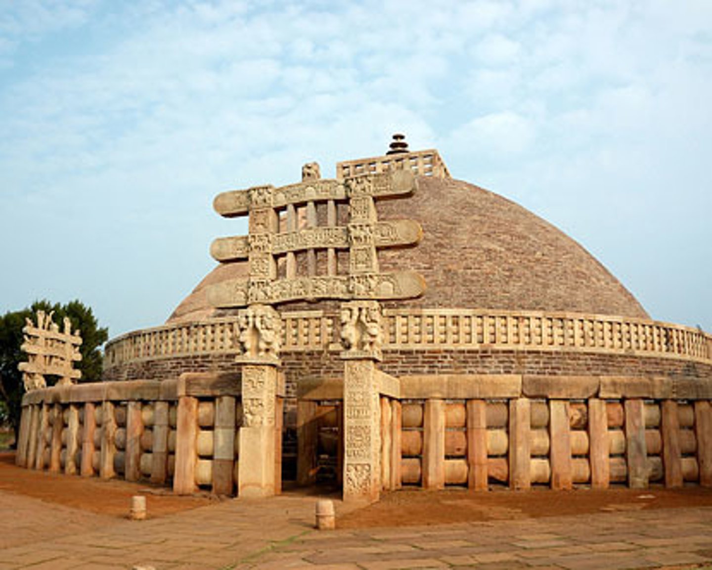 <p>Buddhist shrine that is shaped like a dome or mound</p>