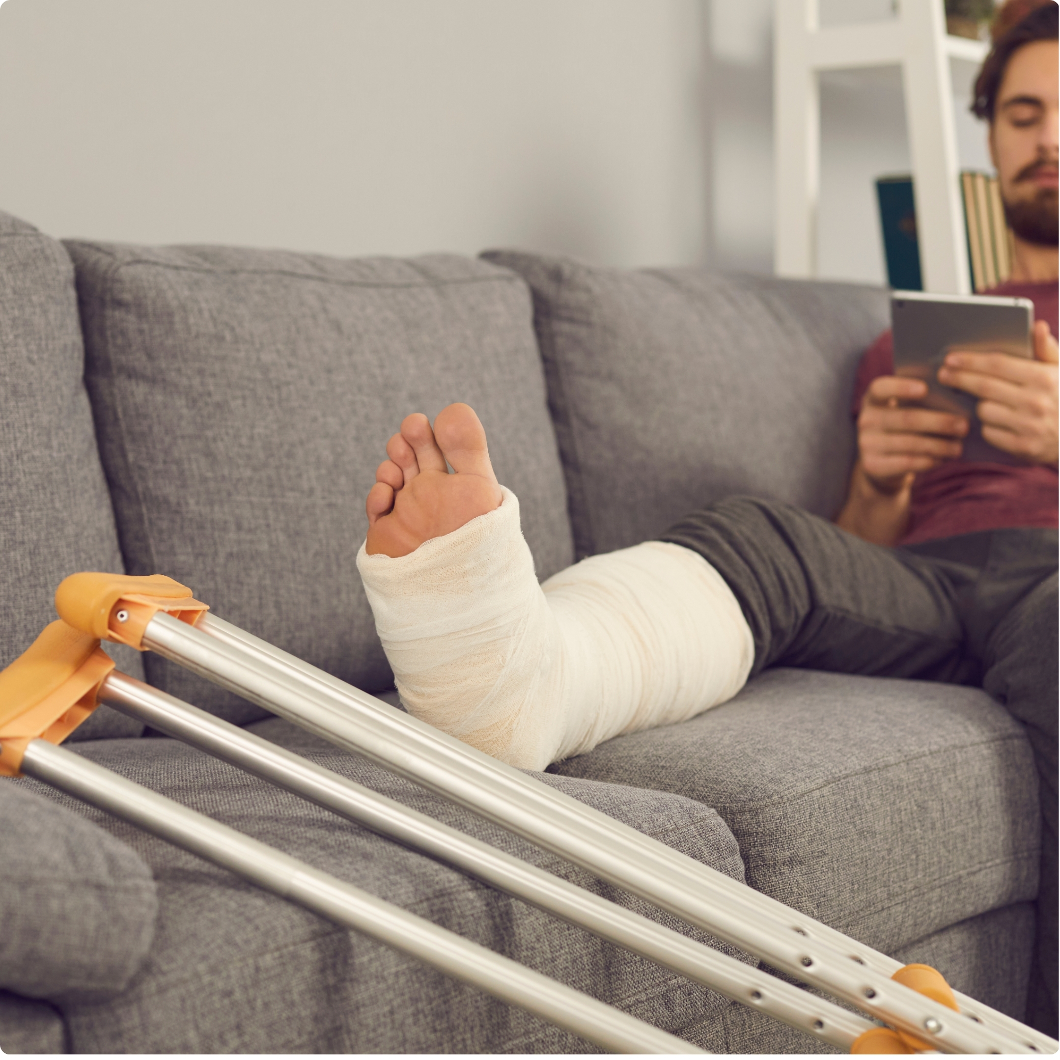 <p>broken bone</p>