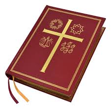 <p>large book which contains the Scripture readings for Mass</p>
