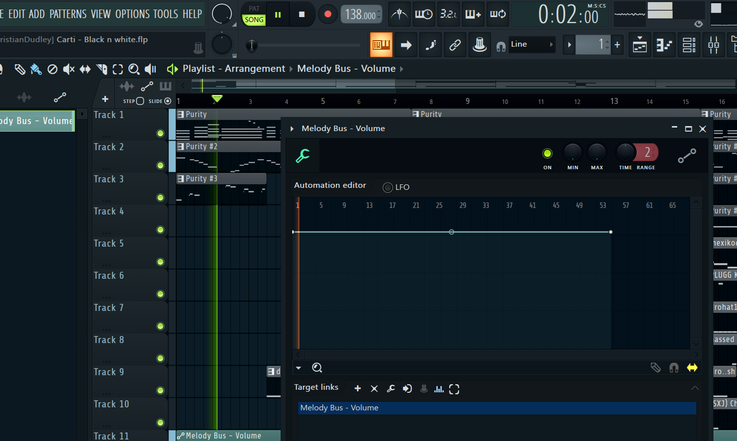 <p>If you place a point at Bar 9 in the Automation Editor, that volume change will happen exactly when the playhead hits Bar ? in your Playlist.</p>
