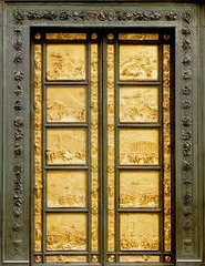 <p>- Won a contest to create large bronze doors at the florence baptistery</p><p>- Thought of as the beginning of renaissance sculpture</p>