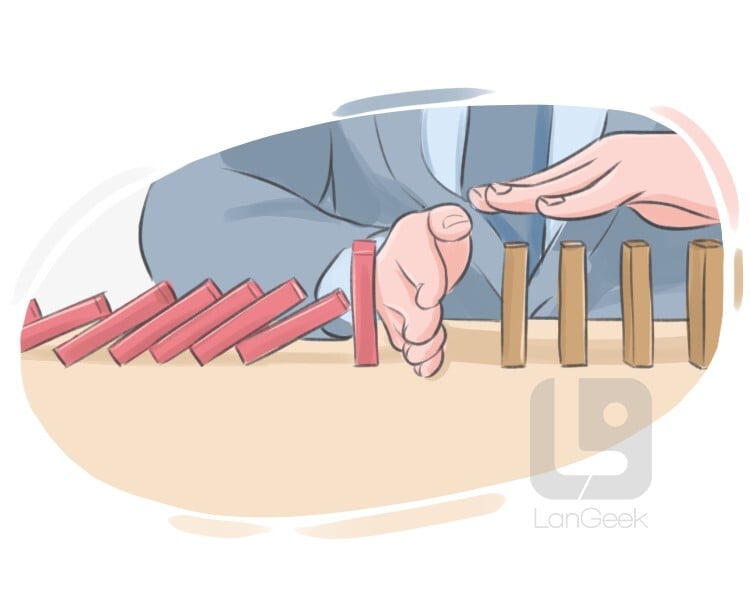 <p>مهار کردن، ممنوع کردن</p>