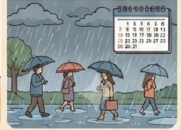 <p>temporada de lluvias</p>