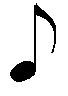 <p>gets one-half count of sound</p>