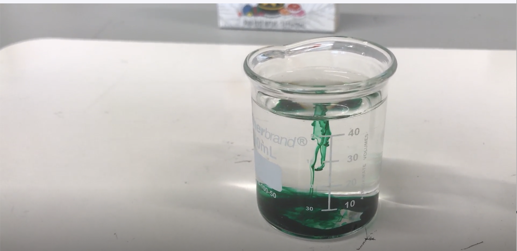 <p>1.It looks like marble coloring or a lava lamp </p><p>2.All the color has spread evenly </p><p>3.Yes since the color spreads</p>