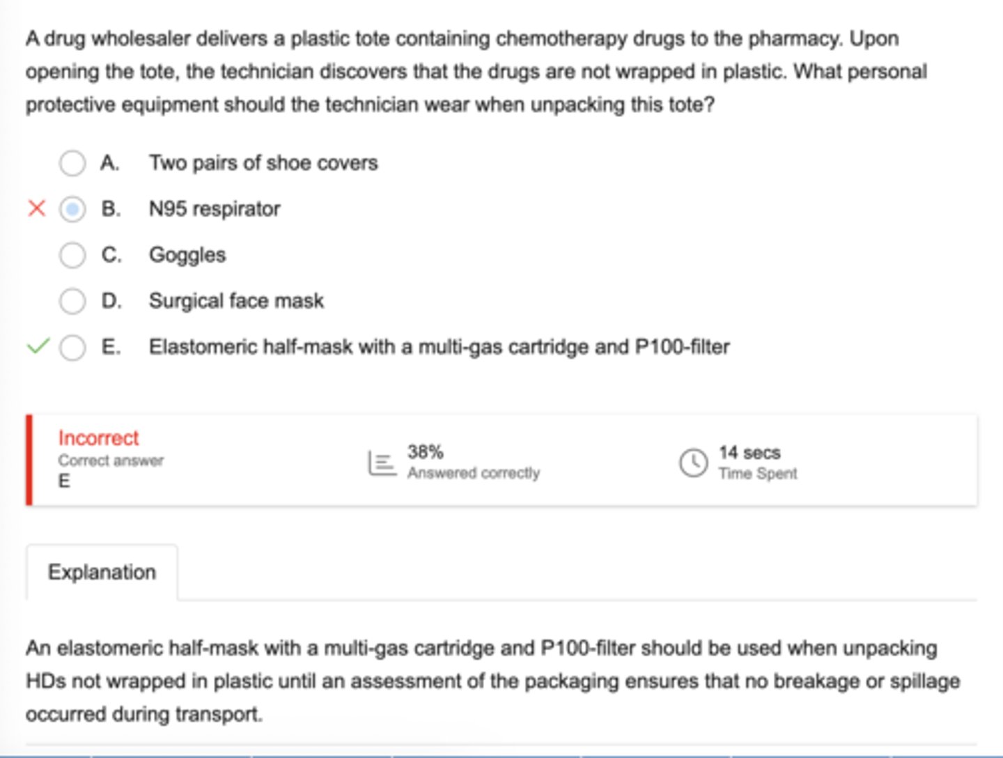 <p>Elastometric half-mask with multi-gas catridge and P100 filter</p>