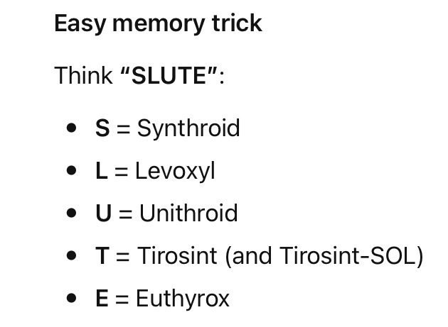 <p>Levothyroxine</p>