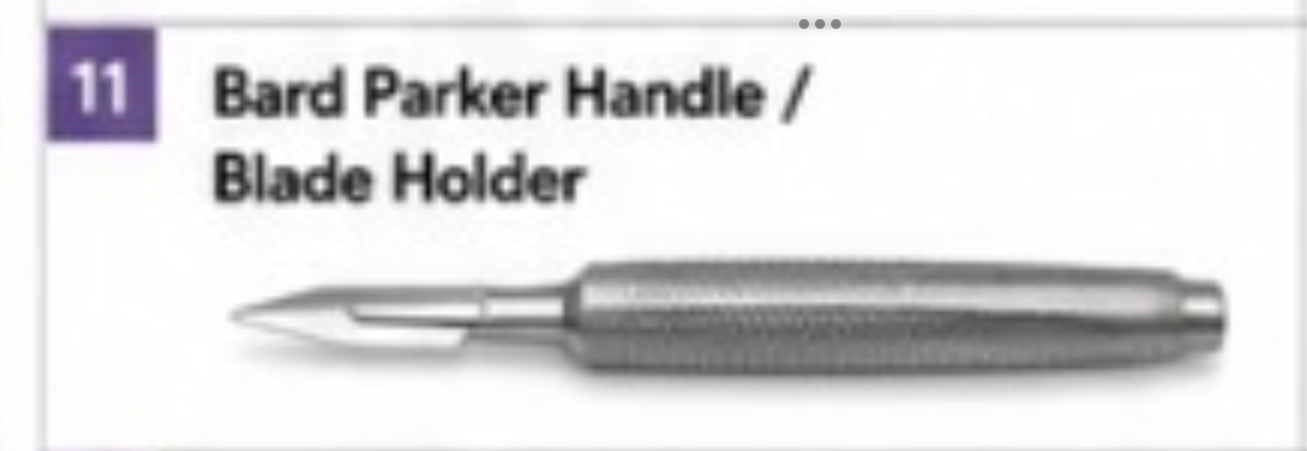<p>Bard Parker Handle/Blade Holder</p>
