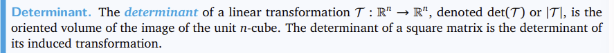 <p>det(A)=ad-cb</p>
