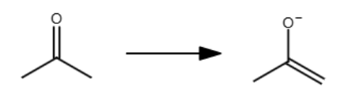 <p>The double bond reforms at the _ substituted carbon.</p>