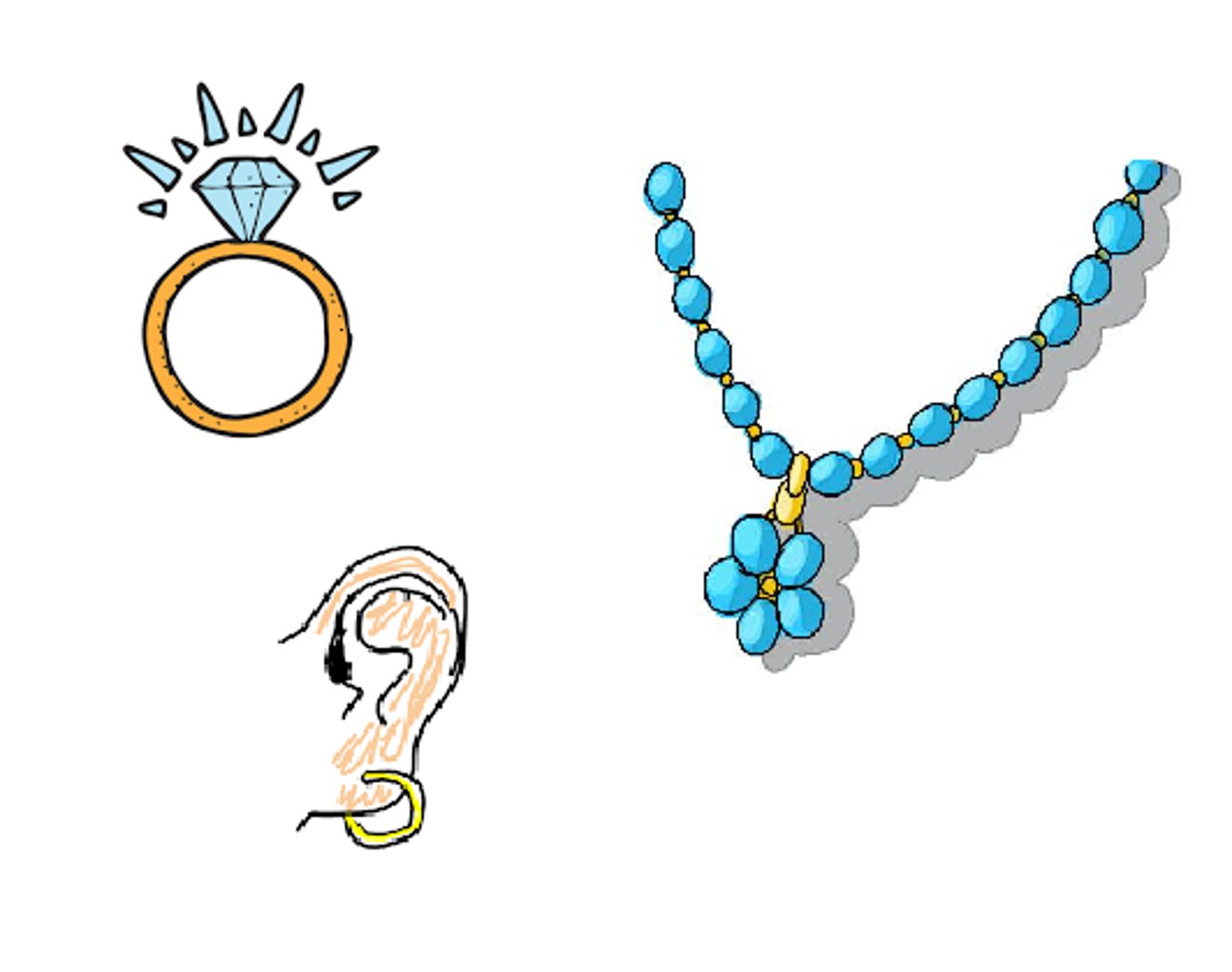 <p>nomen:</p><p>Anything that makes someone more pulcher</p><p>(a piece of jewelry) </p>