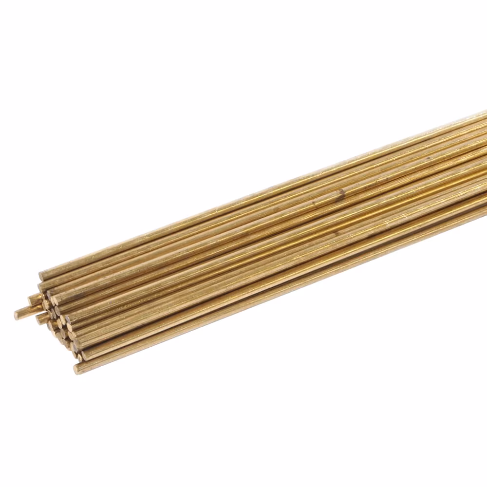 <p>Filler metal rod used in brazing, typically 1/16–3/16 inch diameter and about 36 inches long, melted to join metals without melting the base material.</p>