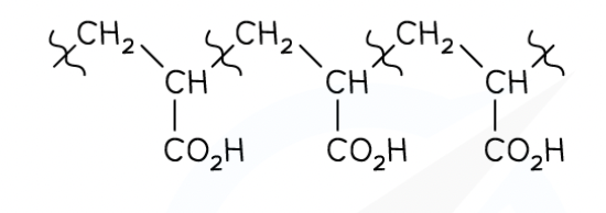 <p>deduce the monomer of this addition polymer </p>