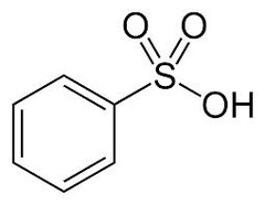 <p>adds -SO3H to benzene</p><p>sulfonation (EAS)</p>