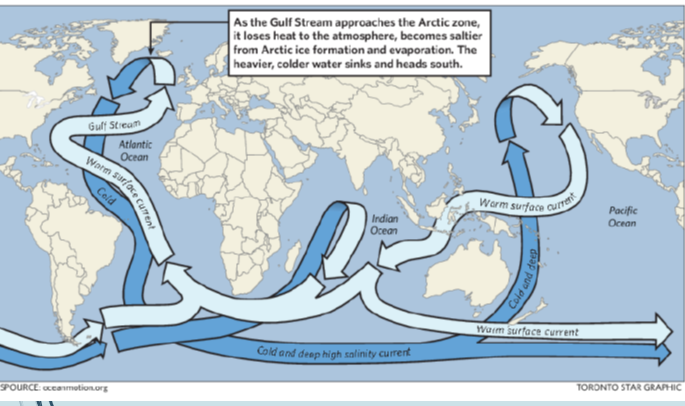 <p>Movement of water around the world</p>