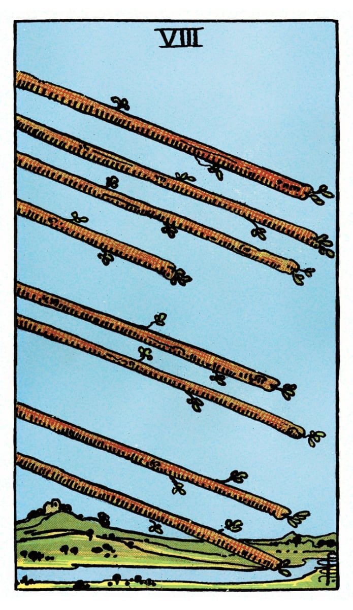 <p>Eight of Wands</p>