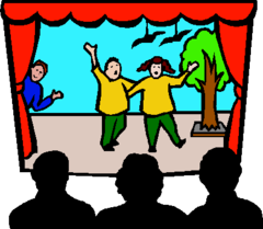<p>biǎo yǎn </p><p>performance, to perform</p>