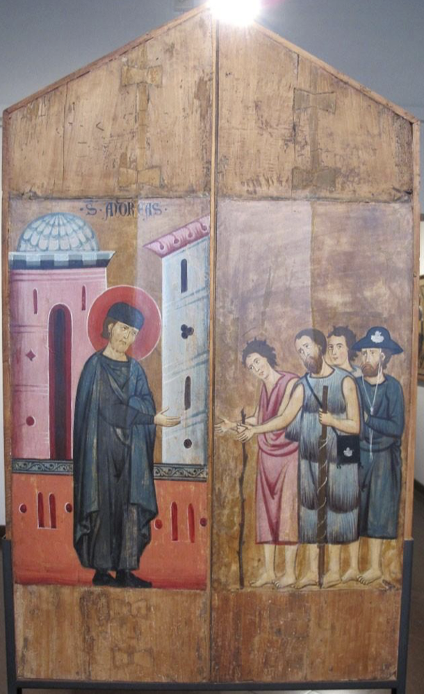 <p>Guido da Siena, Diptych of the Blessed Andrea Gallerani, tempera, 1270, Italo-Byzantine</p>