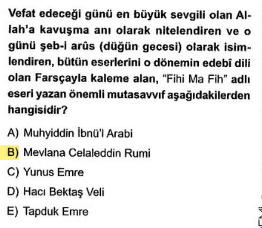 <p>Mevlana, eserlerini o dönemin edebiyat dili olan Farsça ile kaleme almıştır. İlahi aşkı temel alan öğretileriyle Anadolu'nun manevi mimarlarındandır.</p>