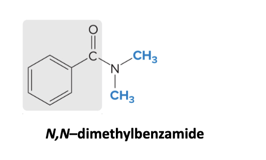 <p>nomenclature for amides</p>