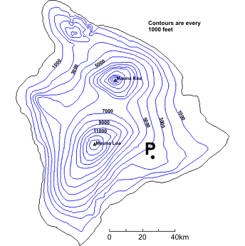 <p>A map connecting lines of qual physical election. Used to map physical geographical height and depth. </p>