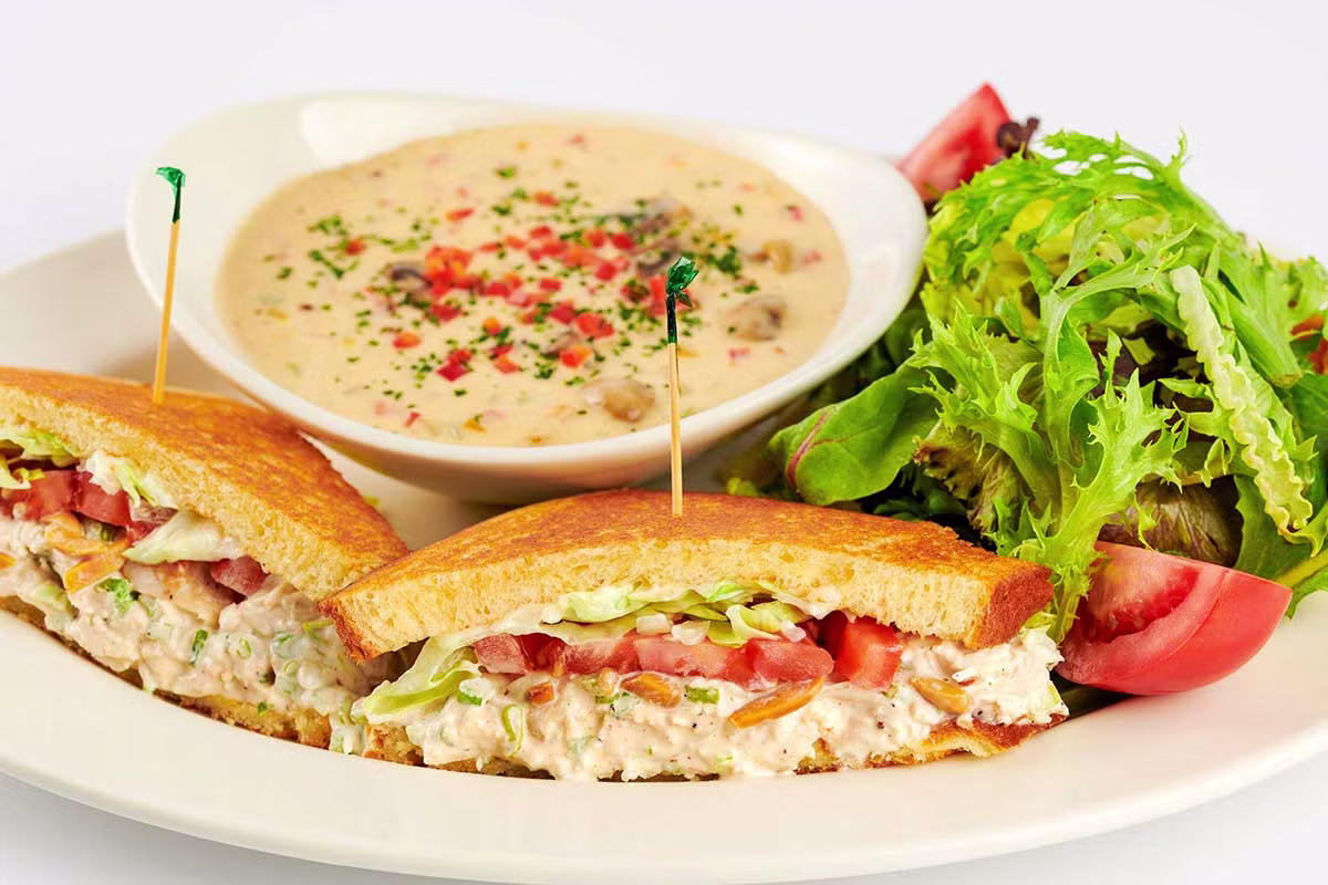 <p>Renee’s Chicken-Almond Salad Sandwhich</p>