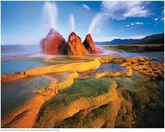 <p>located in an oceanic rift; releases superheated water forming black smokers</p>