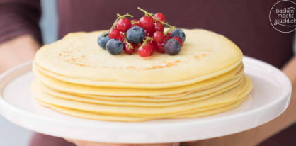 <p><span style="color: blue;">der Pfannkuchen</span></p>