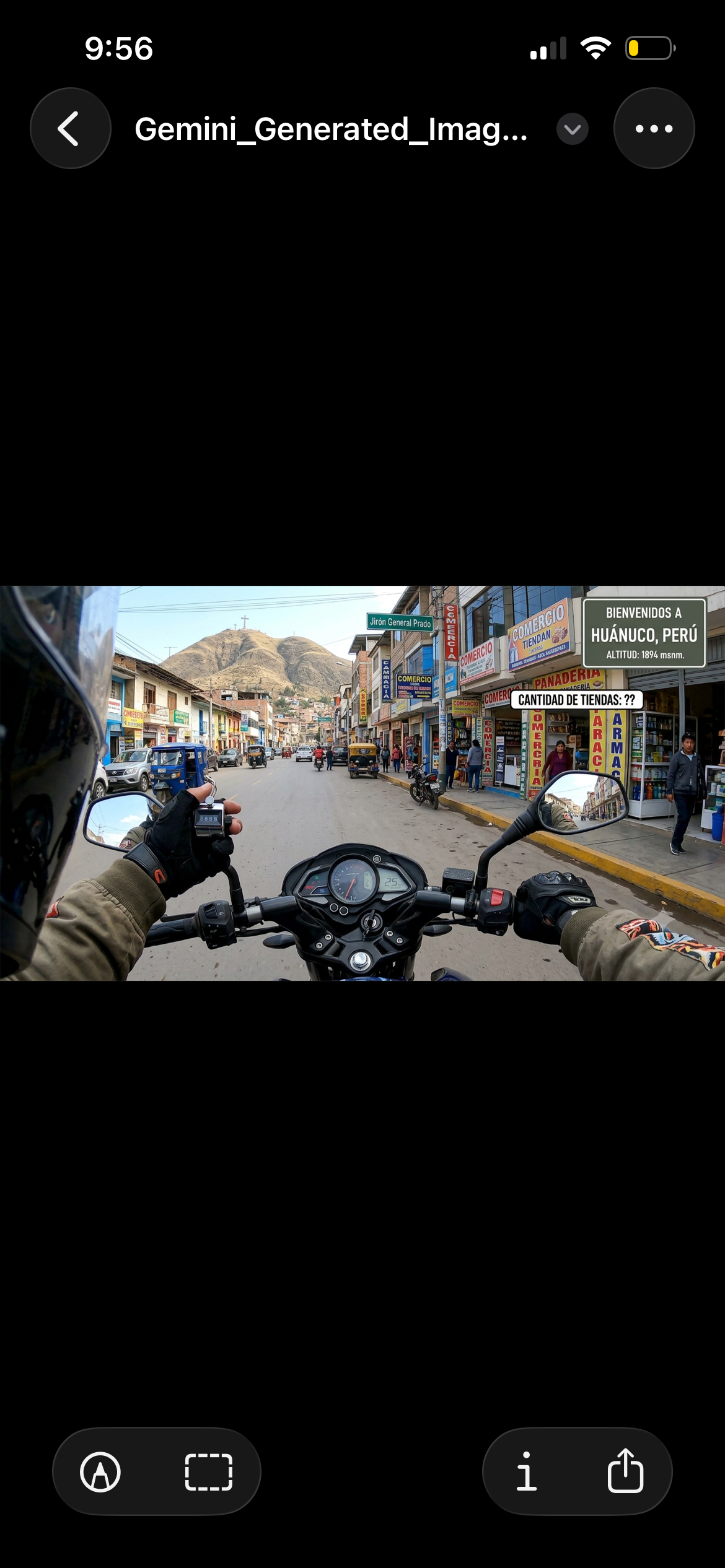 <p>i go down the street and count the shop so i go</p>