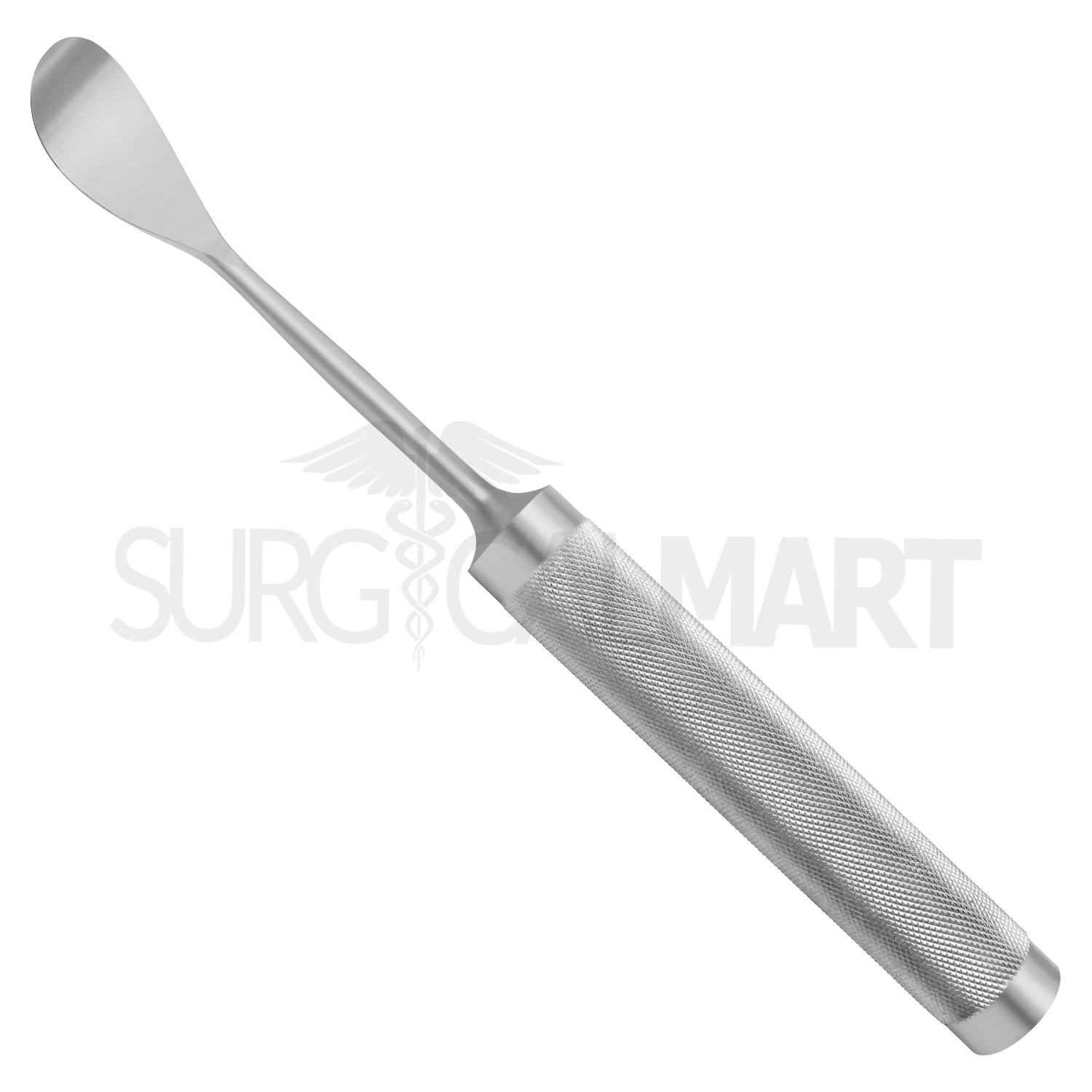 <p>Periosteal elevator for dissection, capsule release, and removing the napkin-ring bone in hips.</p>