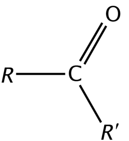 <p>a carbonyl group (C=O) bonded to 2 carbon atoms&nbsp;</p>
