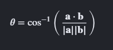 <p>dot product is the easier thingy btw </p>