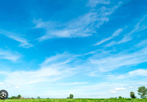 <p><span style="color: blue;">der Himmel</span></p>